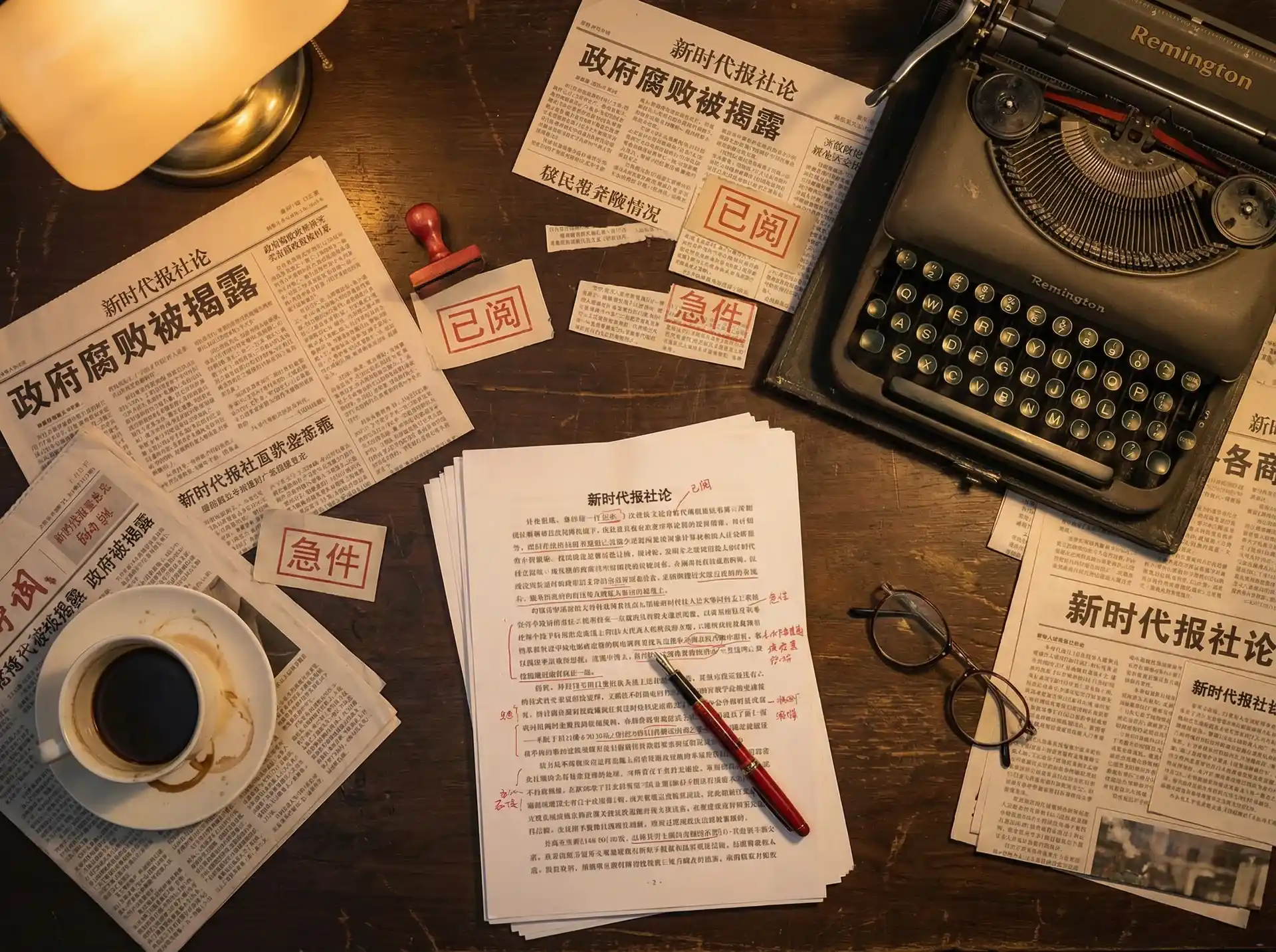 情侣视频 - 报社编辑部工作场景